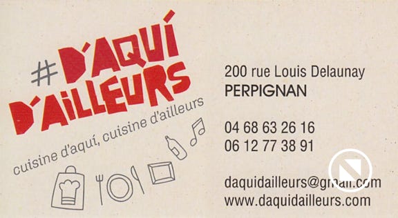 Restaurant D'Aqui d'ailleurs Polygone nord